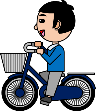 自転車に乗る男の子のイラスト フリー 無料で使えるイラストカット Com