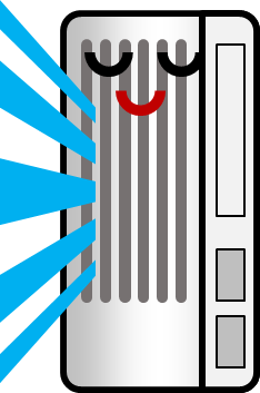 エアコン冷房のイラスト画像