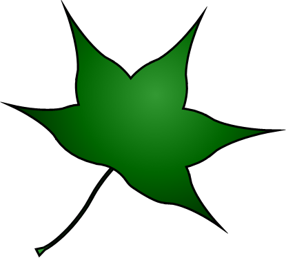 モミジバフウの葉っぱのイラスト画像