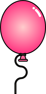 ピンクの風船のイラスト フリー 無料で使えるイラストカット Com