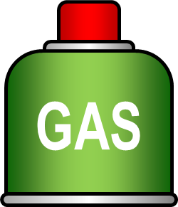 ガス缶のイラスト画像