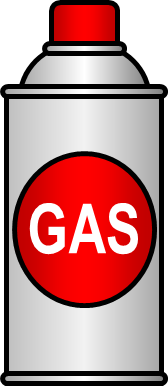 ガス缶のイラスト画像