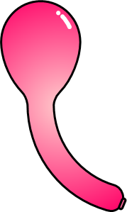 ピンクのジェット風船のイラスト フリー 無料で使えるイラストカット Com