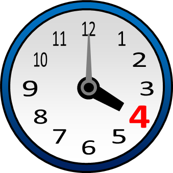 丸い形のアナログ時計と時間別のイラスト | フリー、無料で使えるイラストカット.com