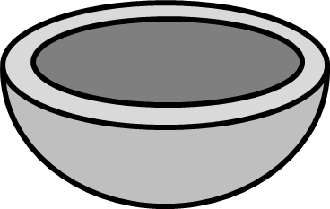 スープ皿のイラスト画像