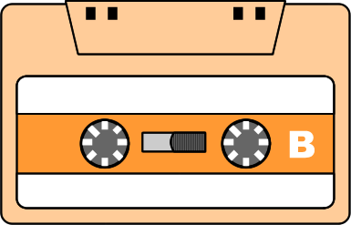 カセットテープのイラスト画像