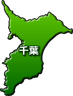 千葉県の地図のイラスト画像