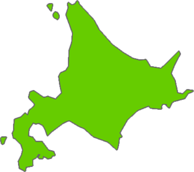北海道の地図のイラスト画像