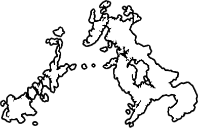 長崎県の地図のイラスト画像