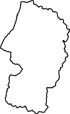 山形県の地図のイラスト画像