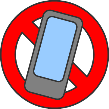 携帯禁止のマーク画像
