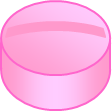 ピンクの錠剤のイラスト画像