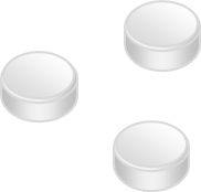 白い錠剤のイラスト画像