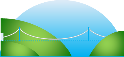 竜神大吊橋のイラスト画像
