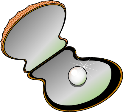 アコヤ貝のイラスト画像
