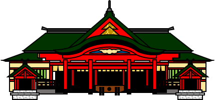 青島神社のイラスト画像