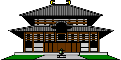 東大寺のイラスト画像