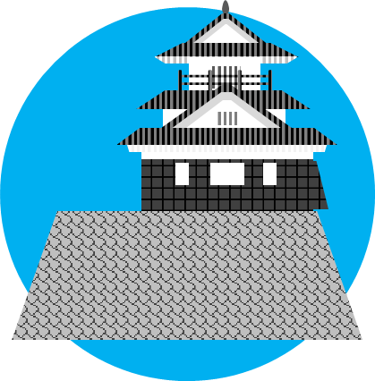 浜松城のイラスト画像