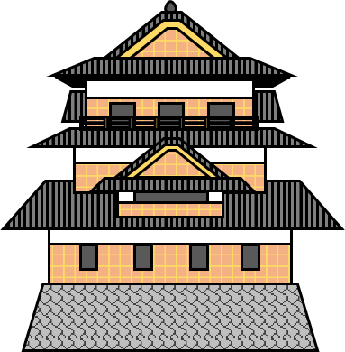 高島城のイラスト画像