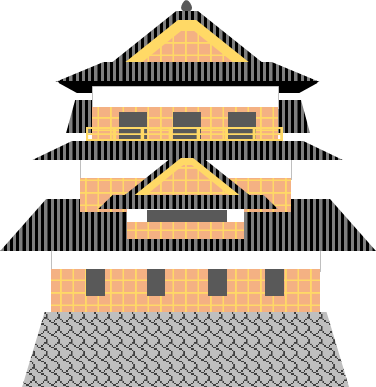 高島城のイラスト画像