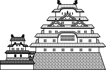 姫路城のイラスト画像