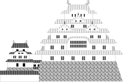 姫路城のイラスト画像