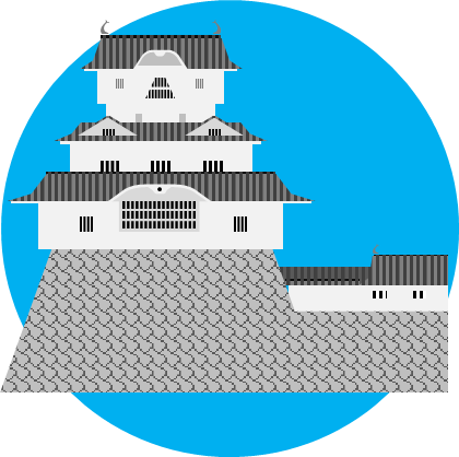 高松城のイラスト画像