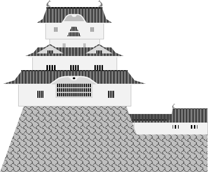 高松城のイラスト画像