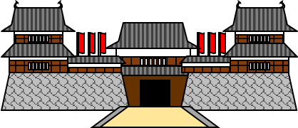 信州上田城のイラスト画像