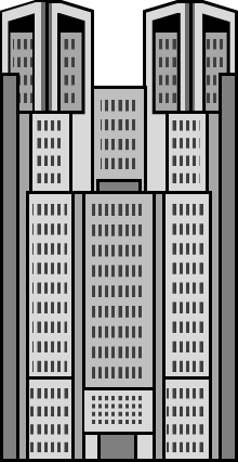 都庁のイラスト画像
