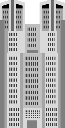 都庁のイラスト画像