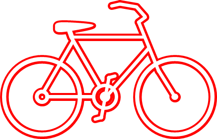 自転車マークのイラスト画像