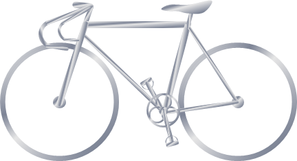 競輪用の自転車のイラスト画像