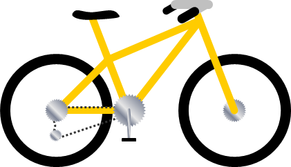 自転車のイラスト画像