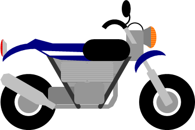 オートバイのイラスト画像