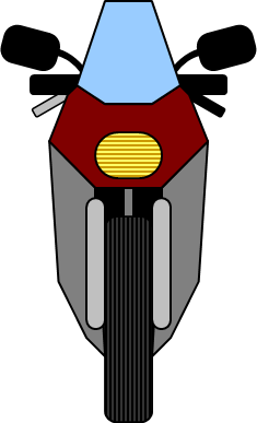 中型バイクのイラスト画像