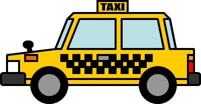 タクシーのイラスト画像