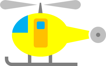 ヘリコプターのイラスト画像