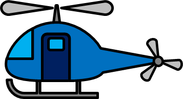 ヘリコプターのイラスト画像