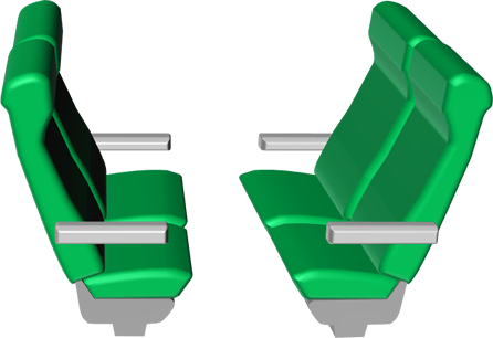 電車や特急の座席 シートのイラスト フリー 無料で使えるイラストカット Com