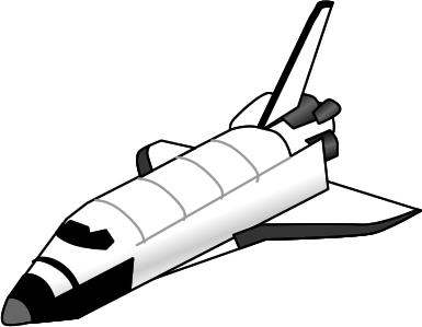 スペースシャトルのイラスト画像
