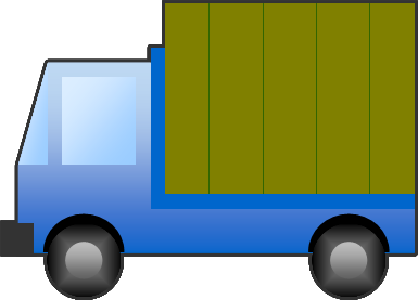 運搬トラックのイラスト画像