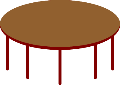 会議テーブルのイラスト画像