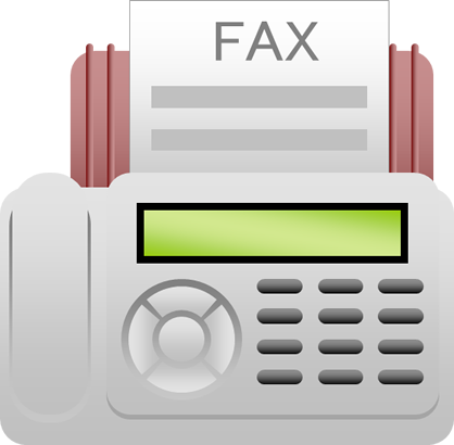 FAXのイラスト画像