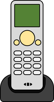 電話機、ビジネスフォンのイラスト画像