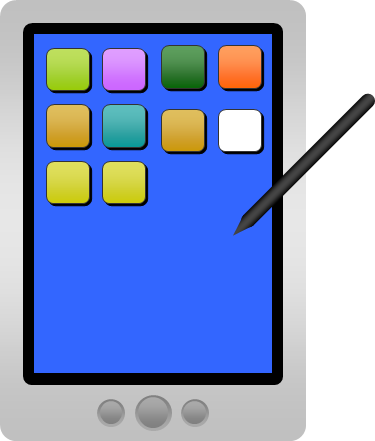 タブレットPCのイラスト画像