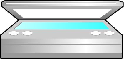 スキャナーのイラスト画像