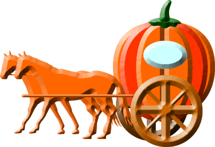 かぼちゃの馬車のイラスト フリー 無料で使えるイラストカット Com