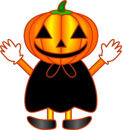 かぼちゃのお化けのイラスト ページ 2 フリー 無料で使えるイラストカット Com