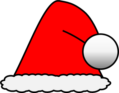 クリスマス帽子のイラスト画像